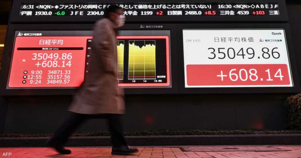 مؤشر نيكي الياباني يلامس أعلى مستوى منذ فبراير 1990