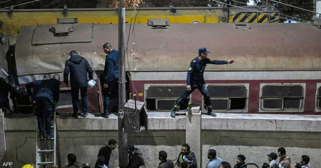 الصحة المصرية: إصابة 20 راكبا بحادث تصادم قطاري المنيا