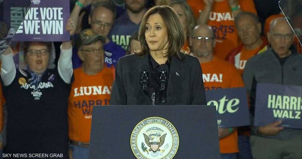 هاريس: ترامب "غير متزن" ولا يفكر في تحسين حياة الأميركيين