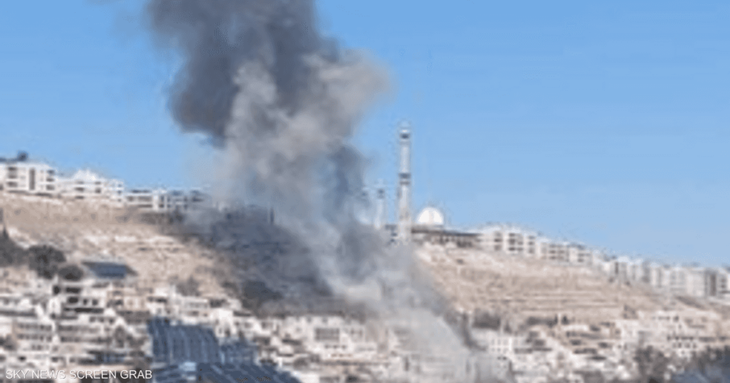 بيان من الجيش الإسرائيلي بشأن ضربة دمشق