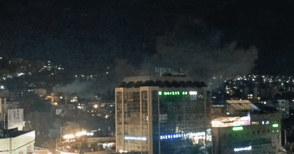 فيديو.. غارة إسرائيلية على صيدا بجنوب لبنان