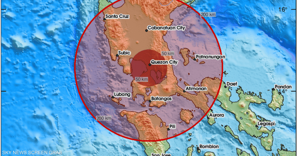 بقوة 6.7.. زلزال قوي يضرب الفلبين ومخاوف من تسونامي