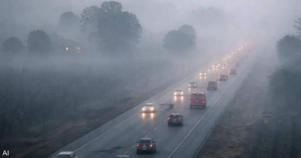 الضباب يحاصر كاليفورنيا.. وقلق صحي سببه "لغز أبيض"